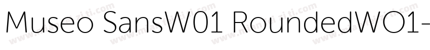 Museo SansW01 RoundedWO1字体转换
